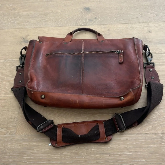 Will Leather Goods Kent Messenger Shoulder Bag Briefcase Vintage Laptop Case - Picture 10 of 10